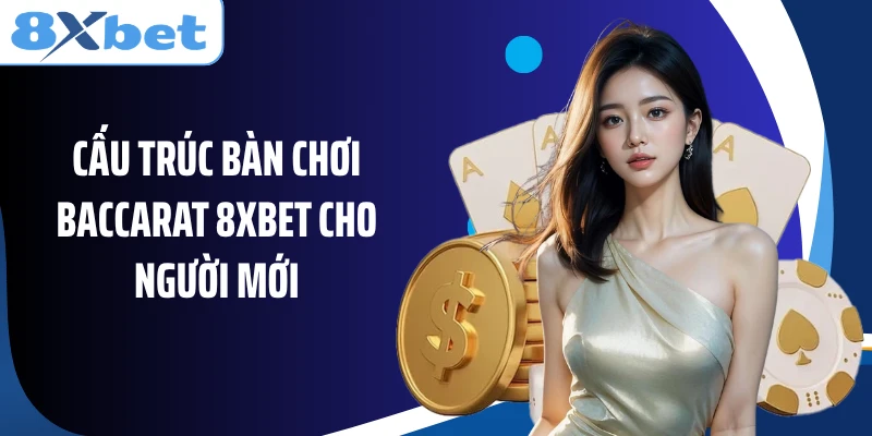 Cấu trúc bàn chơi Baccarat 8XBET cho người mới